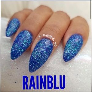 Sparkle & Co Nail Dip Powder Polish in Rainblu